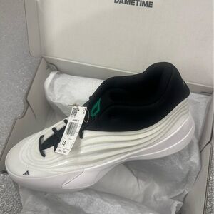 Adidas Dame X Black and White Sneakers